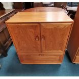 Blonde Ercol Elm TV Cabinet