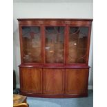 Mahogany glazed top Bookcase