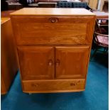 Blonde Ercol Elm 1960s Drinks Buffet