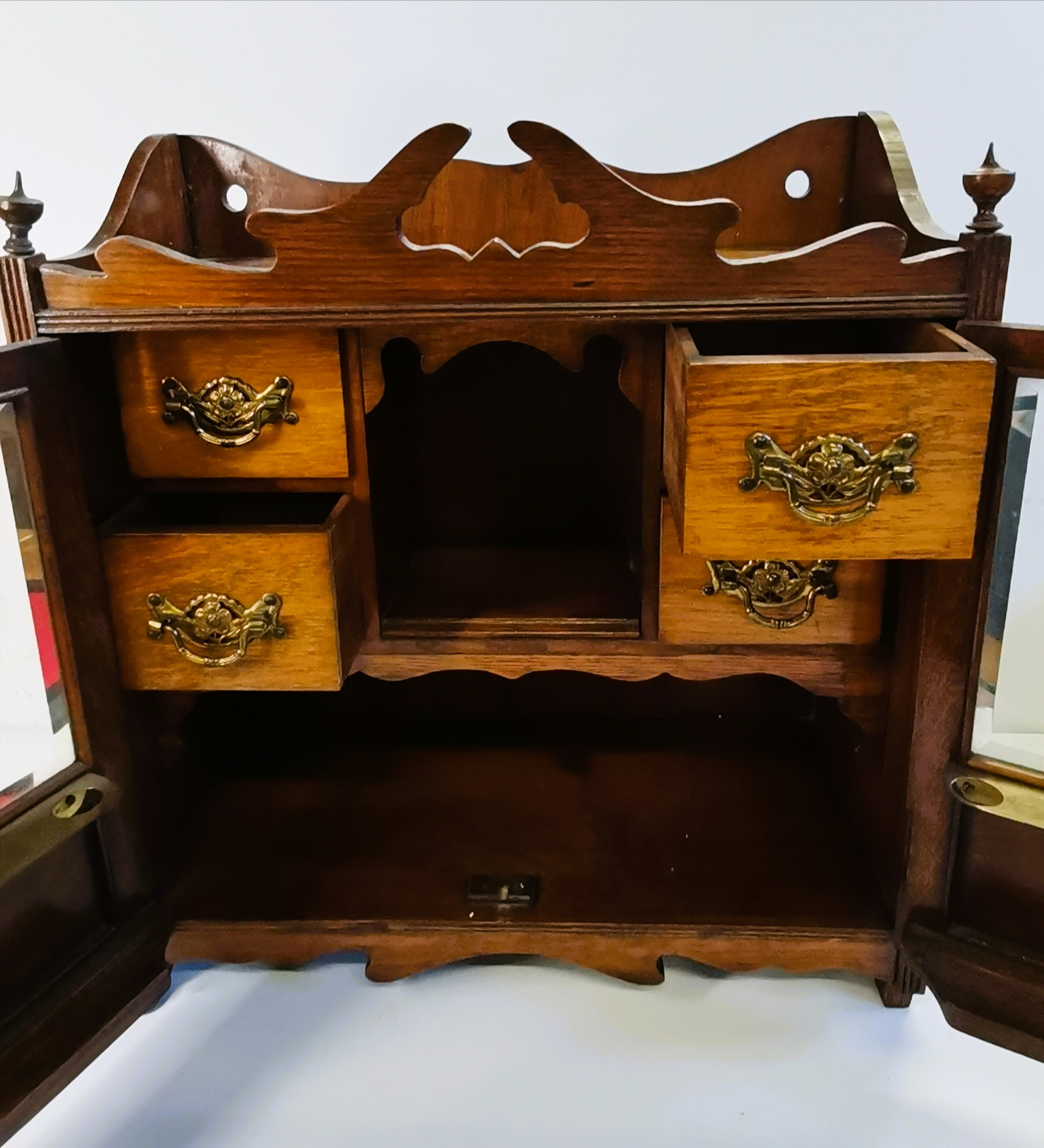 Antique Mahogany Smokers Cabinet - Image 2 of 2