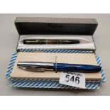 x2 Parker pens in boxes