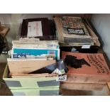 Large collection of stamps and cigarette cards