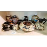 A collection of Oriental vases, ceramics etc