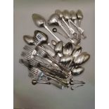 A collection of hallmarked Silver Cutlery