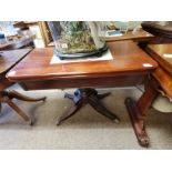 Regency mahogany tea table good condition with sabre legs