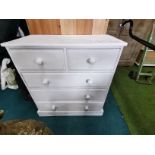 White Painted chest of drawers