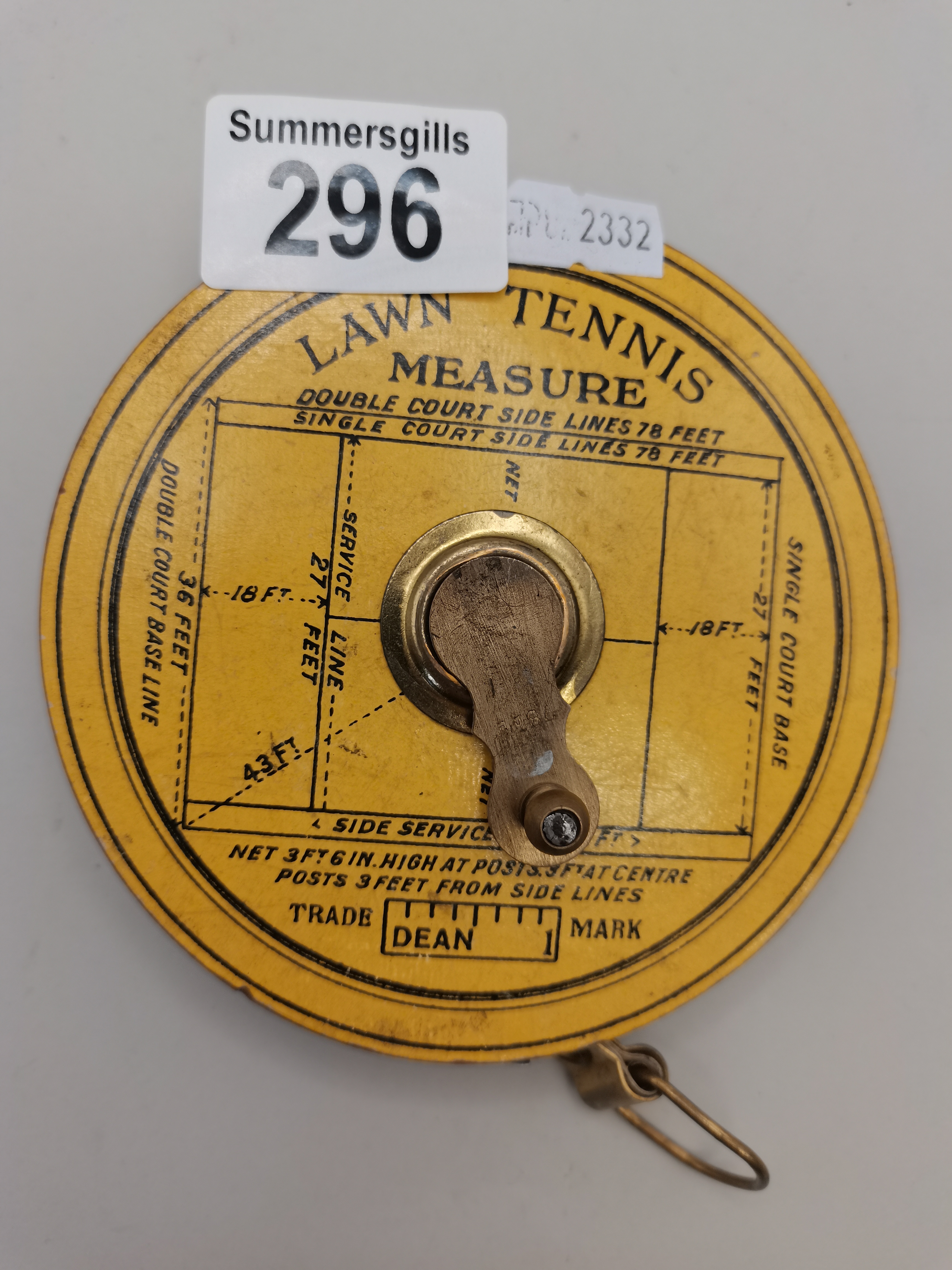 Antique Lawn tennis Measuring tape