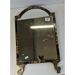 Antique Black and Gold framed wall mirror