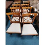 6 plus 2 carver dining chairs cream seats
