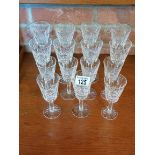 A collection of WATERFORD crystal glasses ( Lismore pattern