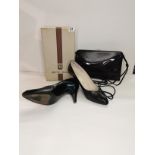 Black Bruno Magli Handbag and Shoes