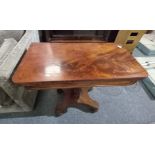 Antique Mahogany fold over games table