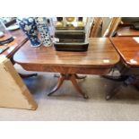 Regency mahogany tea table good condition with sabre legs