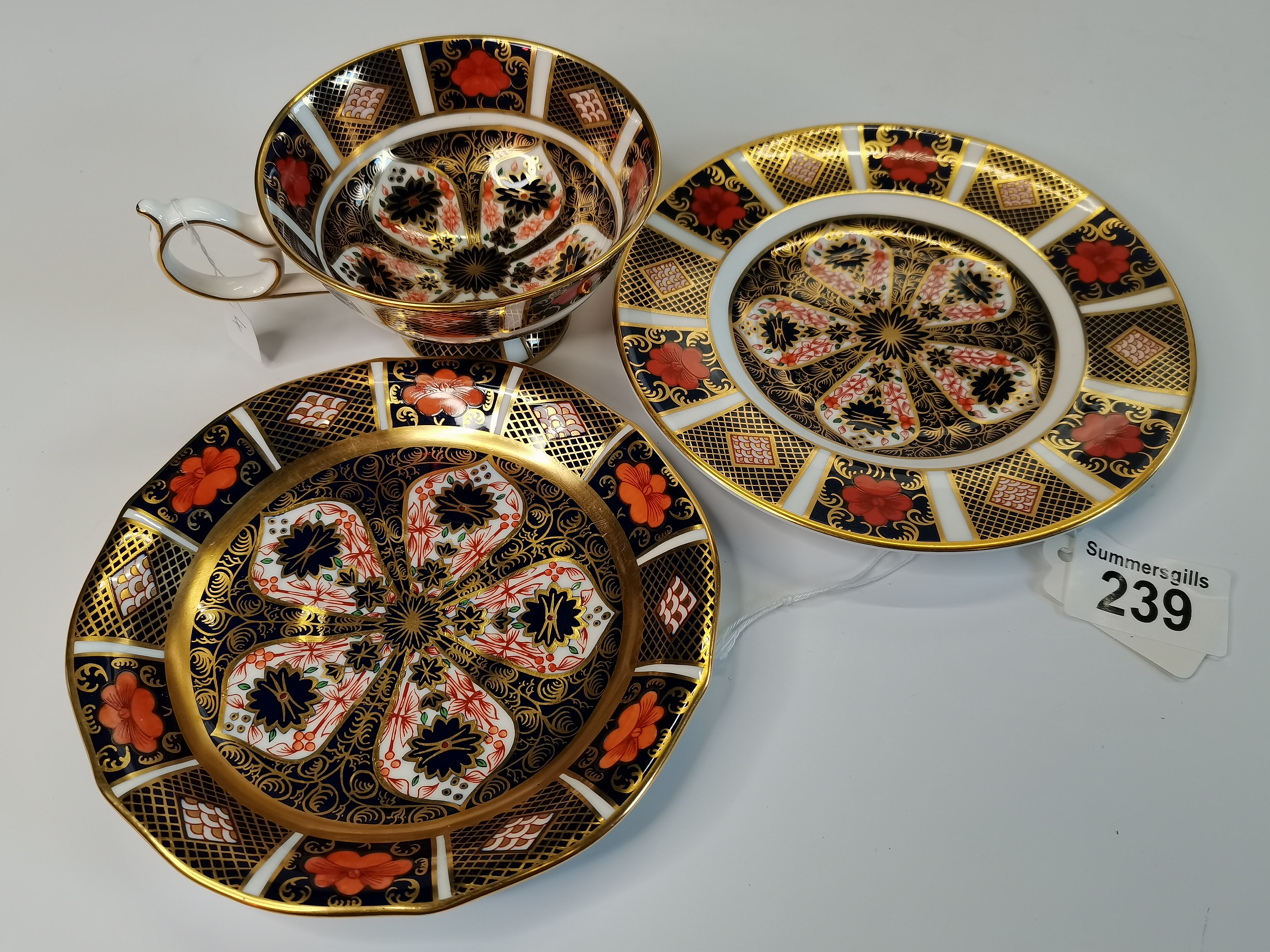 Royal Crown Derby cup, saucer and plate - Image 2 of 3