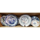 A collection of various Chinese plates A/F