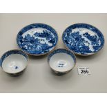 x2 Chinese Cheese Bowls and saucers