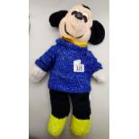 Original Walt Disney 1960s Mickey Mouse soft toy