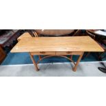 Blonde Ercol limited edition No 225 Console table