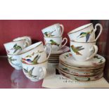 Hummingbirds of The World 1980 x10 Cups and Saucers plus x2 spare saucers.