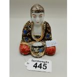 9cm high Chinese Satsuma figure of a Budda figure