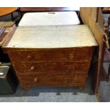 Antique chest of drawers and plus marble topped table