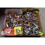 2 Boxes of Mixed Lead and Plastic Soldiers Some in Boxes