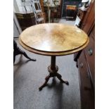 Antique walnut carved side table