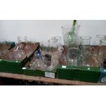 6 x boxes Glass items incl vases, decanters etc