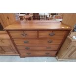 Edwardian Pine 4 Ht Chest of Drawers