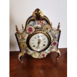 Dresden Mantle clock and lamp ( shade d/d )