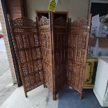 Mango wood hand carved room divider