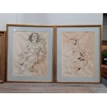 Pair of limited edition watercolours by Tempest
