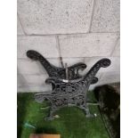 Cast iron bench sides