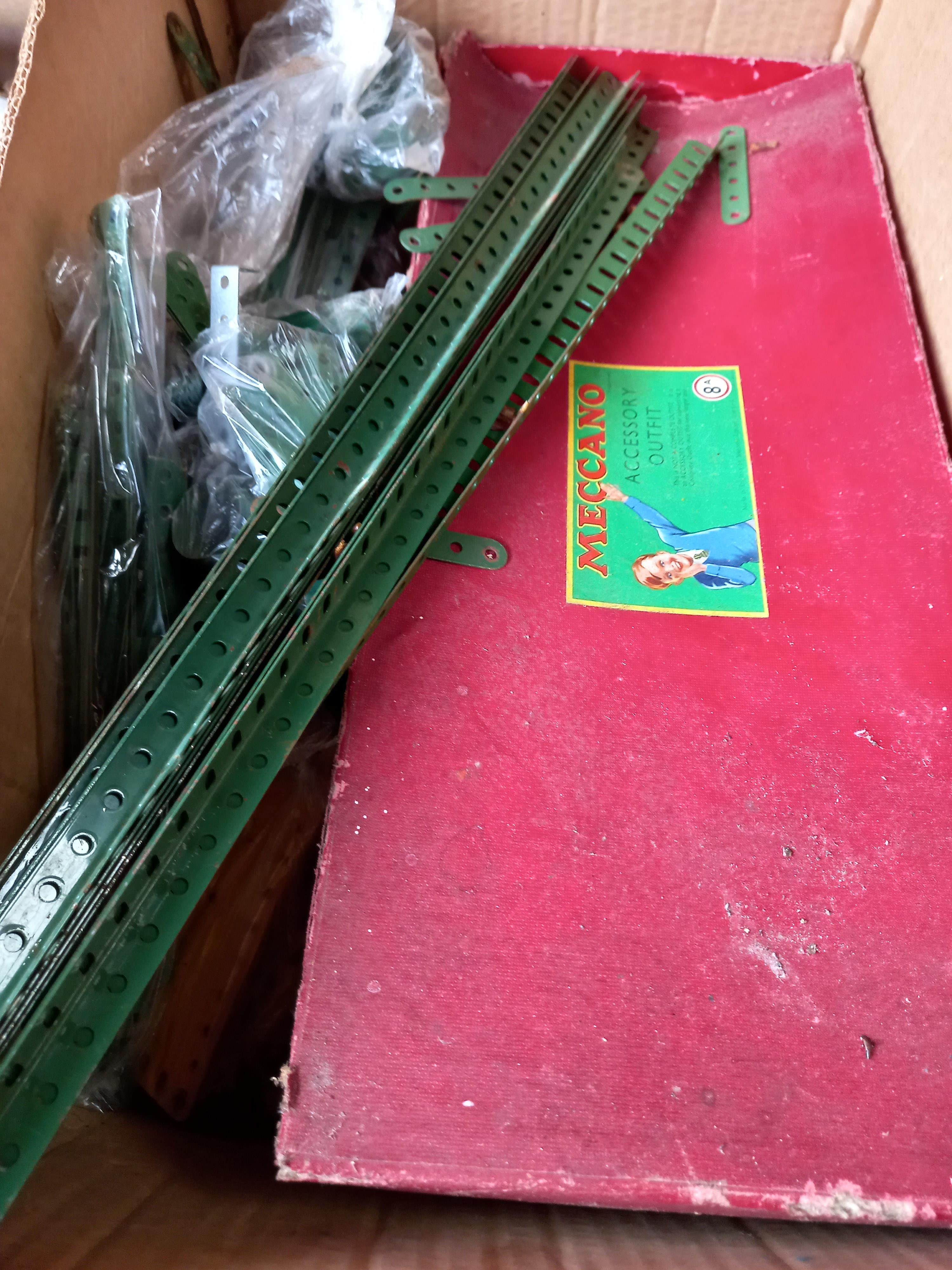 Box of Vintage Meccano