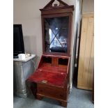 Mahogany inlaid Bureau bookcase