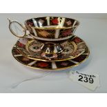 Royal Crown Derby cup, saucer and plate
