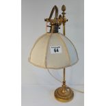 Art Nouveau stile Gilt reading lamp