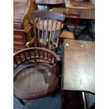 Misc furniture including rocking chair, drop leaf table etc etc