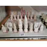 African Soapstone Chess set