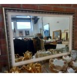 Large Oblong Decoratively Framed Mirror