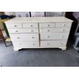 Ducal large chest of 10 painted drawers