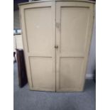 Antique painted pine storage cupboard