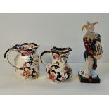 x2 Mason Jugs and Doulton Style Jester (Leonardo)