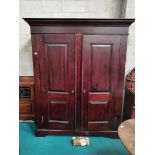 Traditional Mahogany double wardrobe