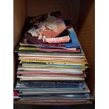 A Box of LPs with some Magazines