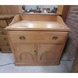 Antique Pine washstand cupboard