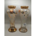 A Pair of Enamelled vases