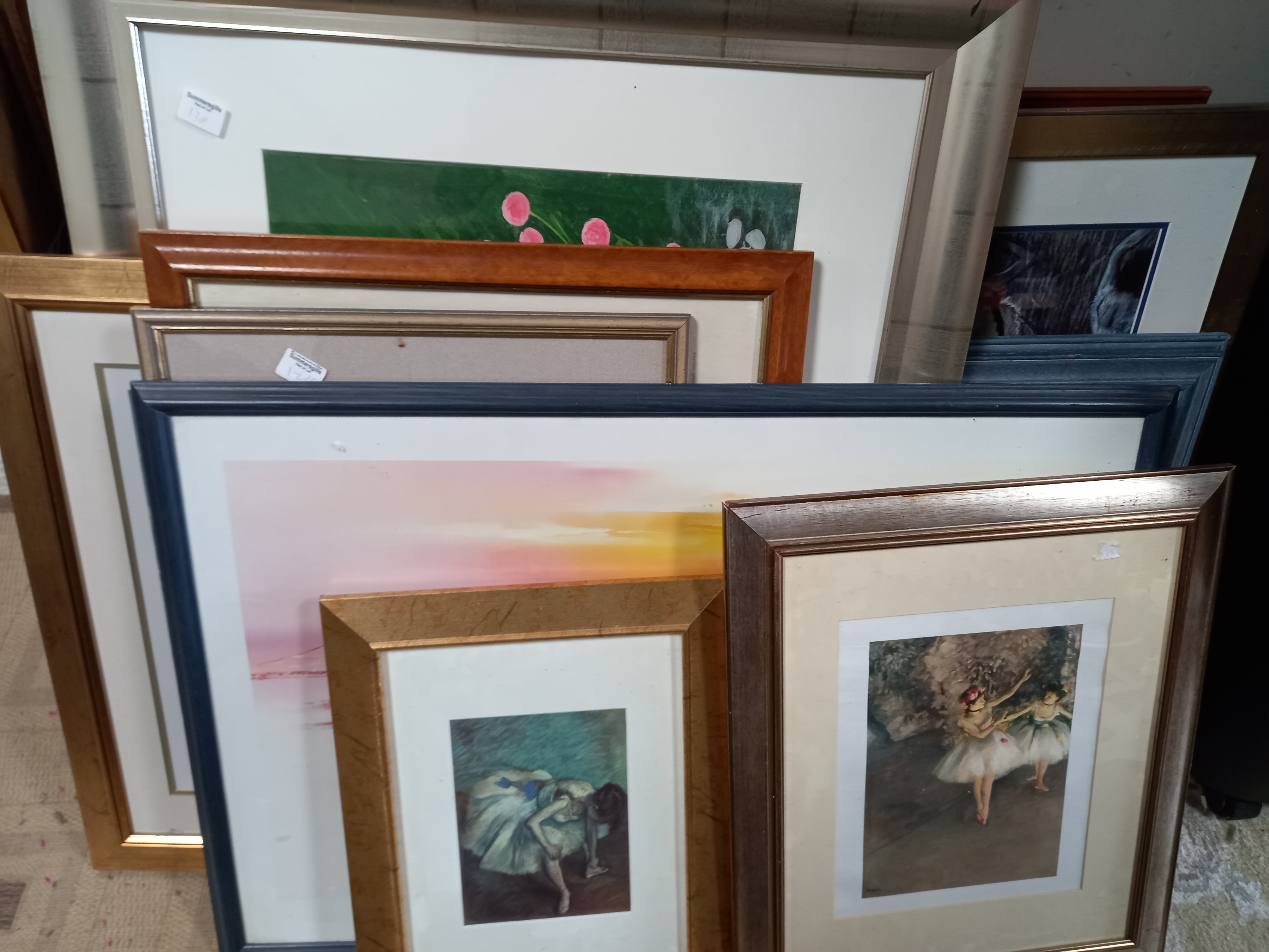 20 + framed pictures and prints