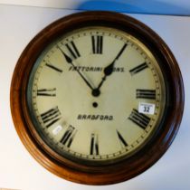 Station Clock Fattorini & Sons - Bradford with pendant