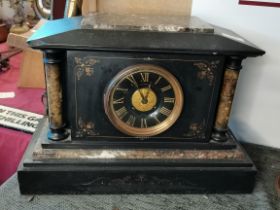 Victorian Slate mantle clock